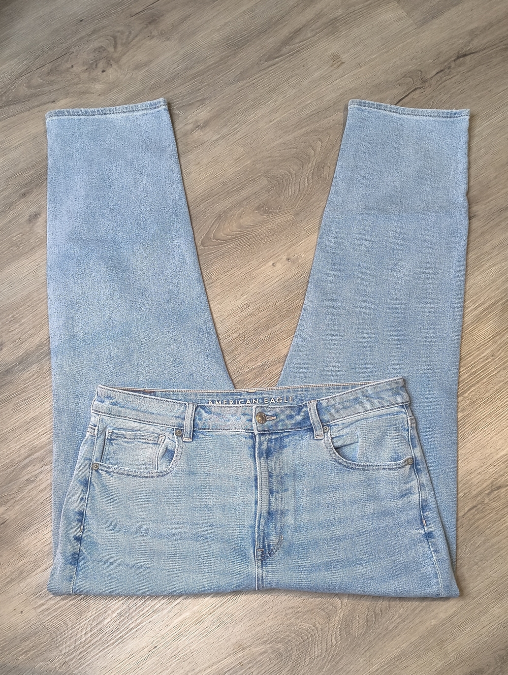S1172 Mom Straight Stretch w/27.5" Inseam👖American Eagle Women's Size 14 Jean - Picture 5 of 9